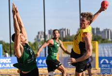 成都世运会｜沙滩手球男子决赛：德国队夺冠