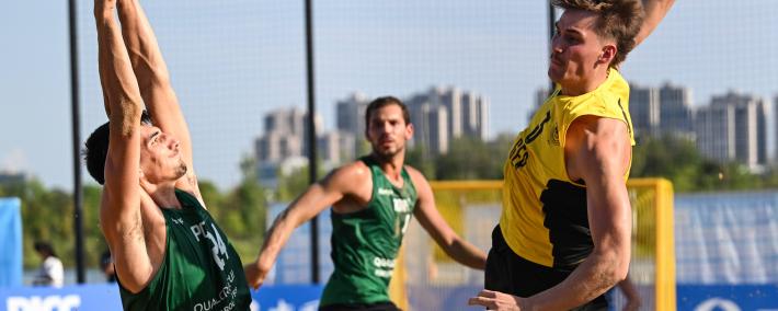 成都世运会｜沙滩手球男子决赛：德国队夺冠