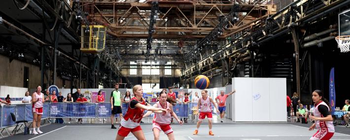 探访莱茵-鲁尔大运会三人(rén)籃(lán)球比赛場(chǎng)馆——“波鸿世纪厅”