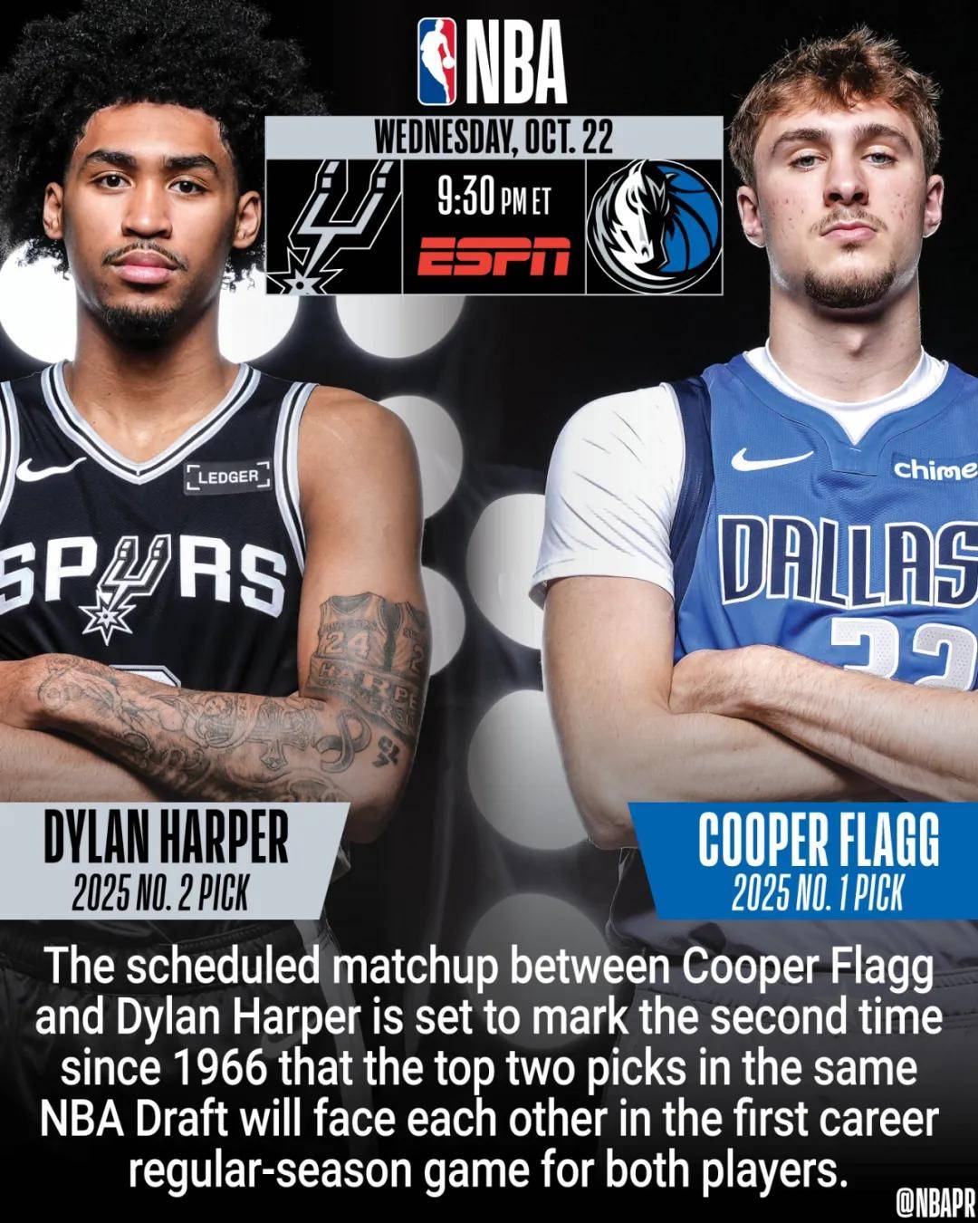 NBA官(guān)宣(xuān)!新赛季赛程公布!狀(zhuàng)元弗拉格首秀大战榜眼(yǎn)哈珀(pò)