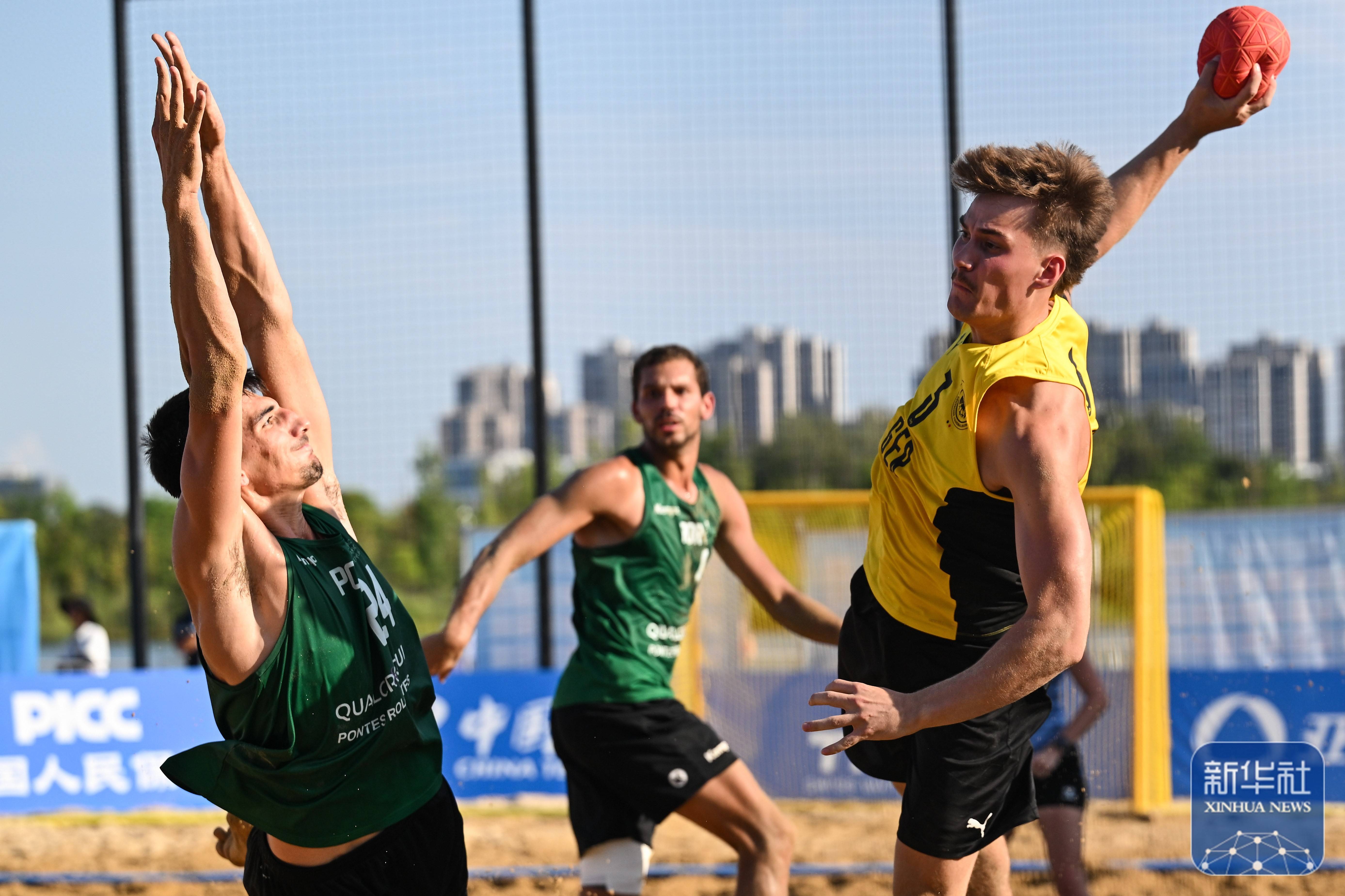 成都世运会｜沙滩手球男子决赛：德国队夺冠