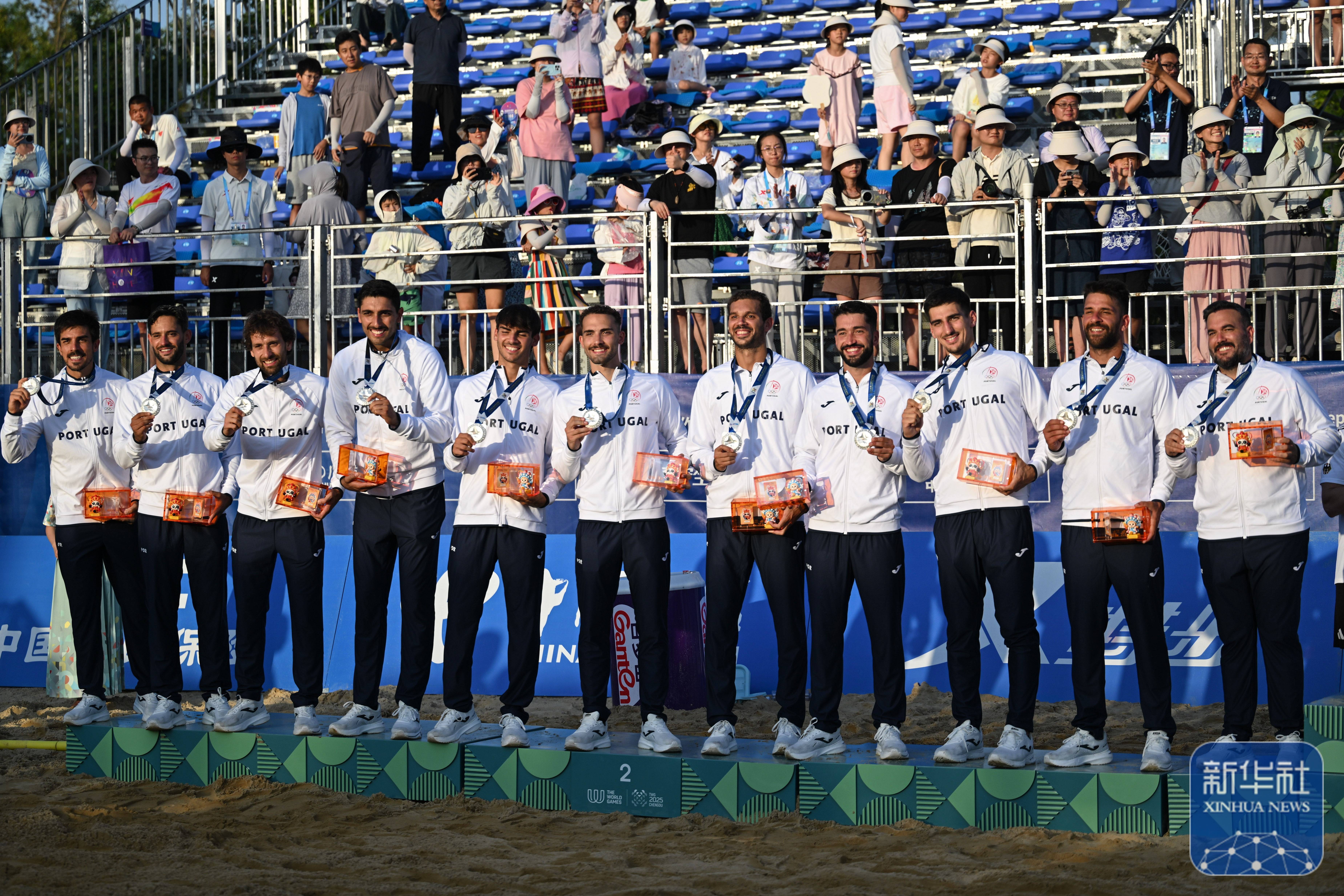 成都世运会｜沙滩手球男子决赛：德国队夺冠