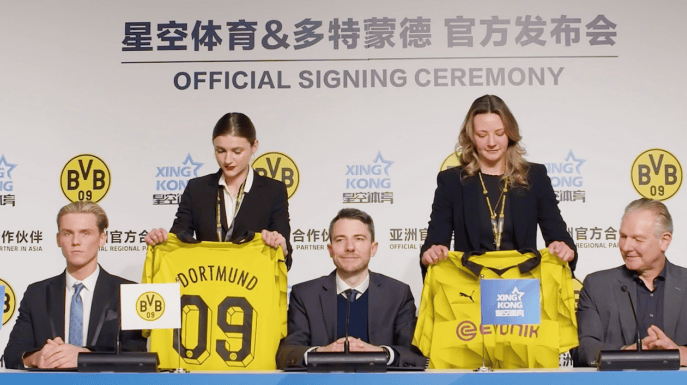 双重(zhòng)驱动 多特(tè)矇(méng)德俱乐部(bù)携手星空躰(tǐ)育(yù)开创新篇