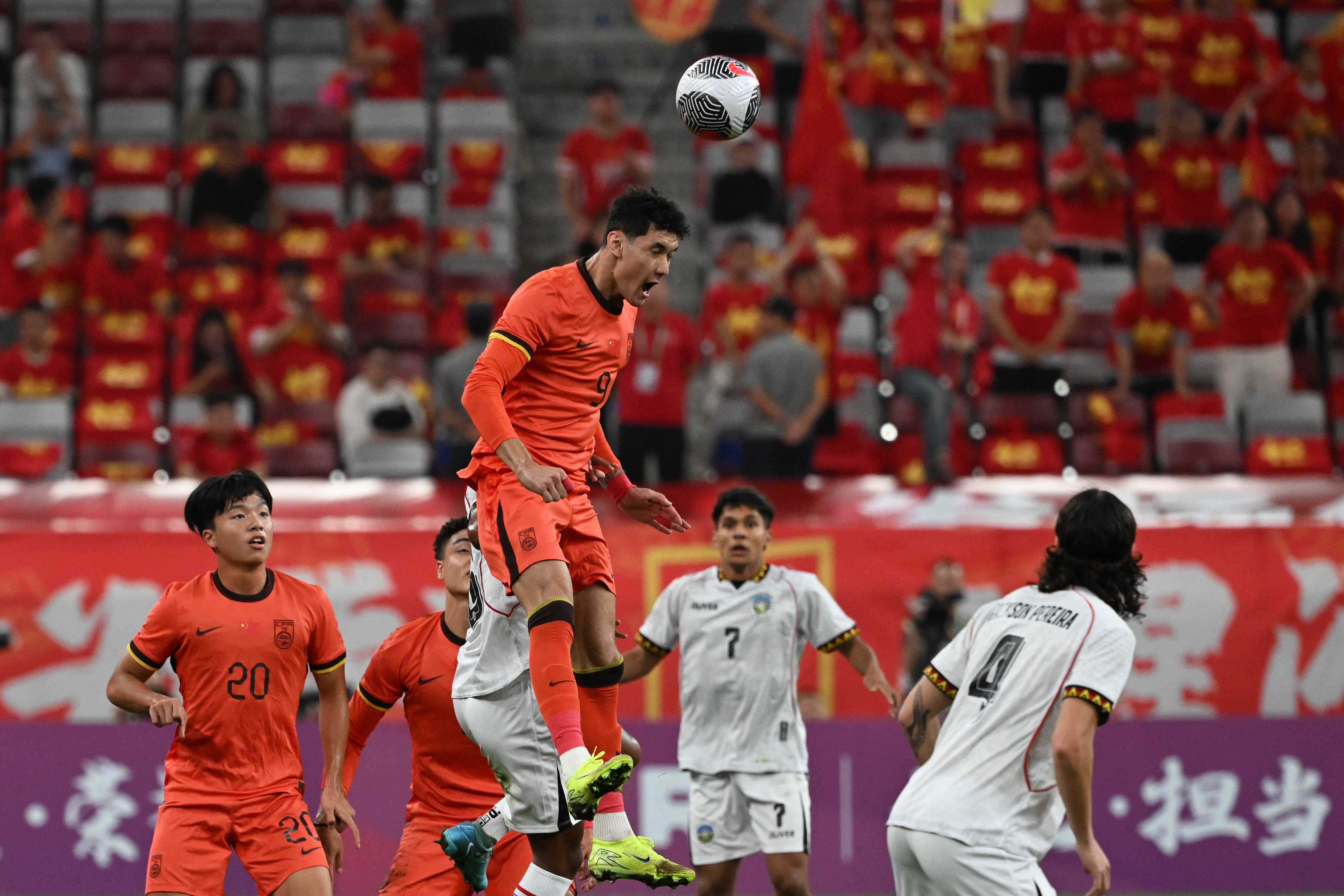 （体育）足球——U23亚洲杯预选赛：中(zhōng)国胜东帝汶