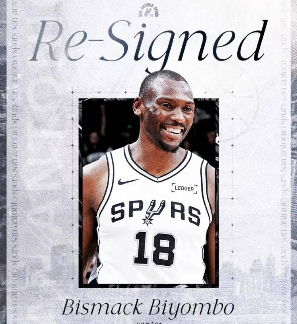 聖(shèng)安东尼奧(ào)馬(mǎ)刺再签老将比永博(bó)巩固內(nèi)线实力