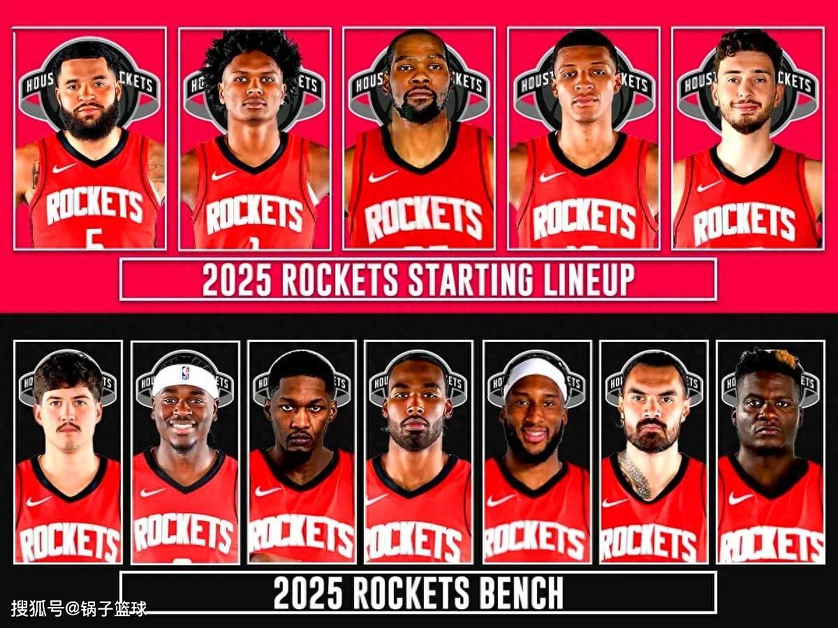 火箭队第4！美媒公布新赛季首期实力榜：湖人队高居第5勇士队第9