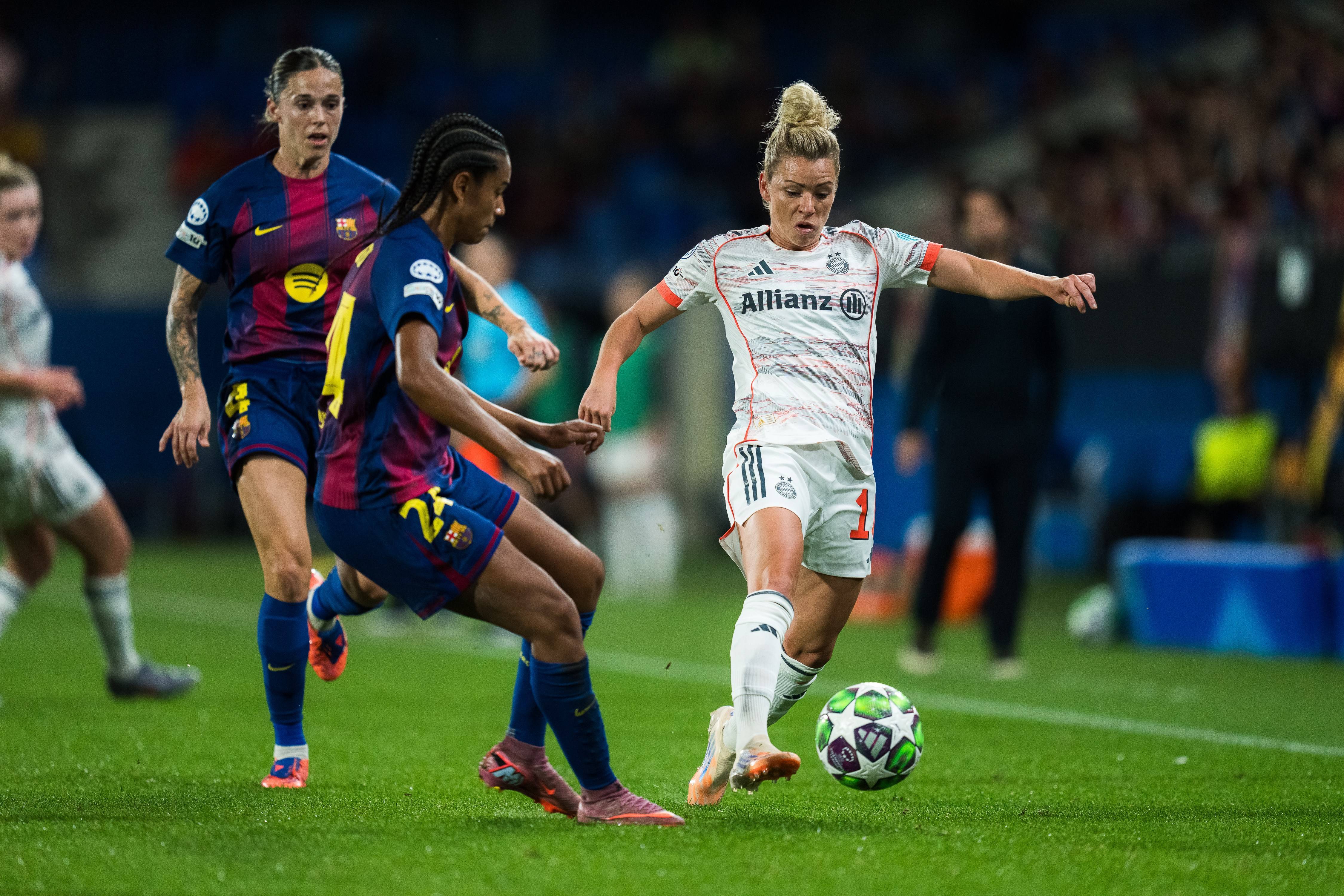 （体育）足球——欧冠女足：巴塞罗那胜拜(bài)仁慕尼黑