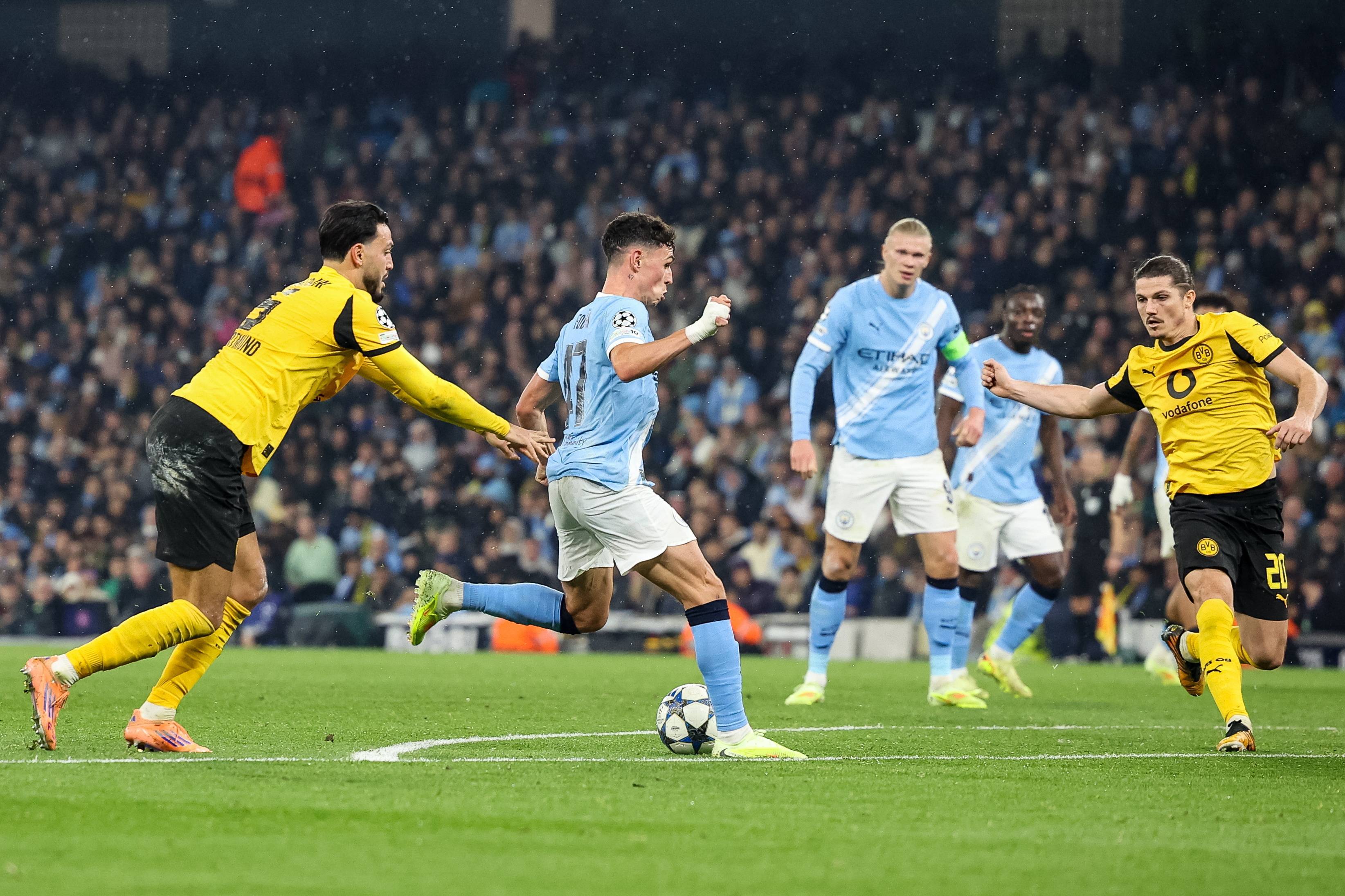 （外代二线）足球——欧冠联赛：曼城胜多特蒙德