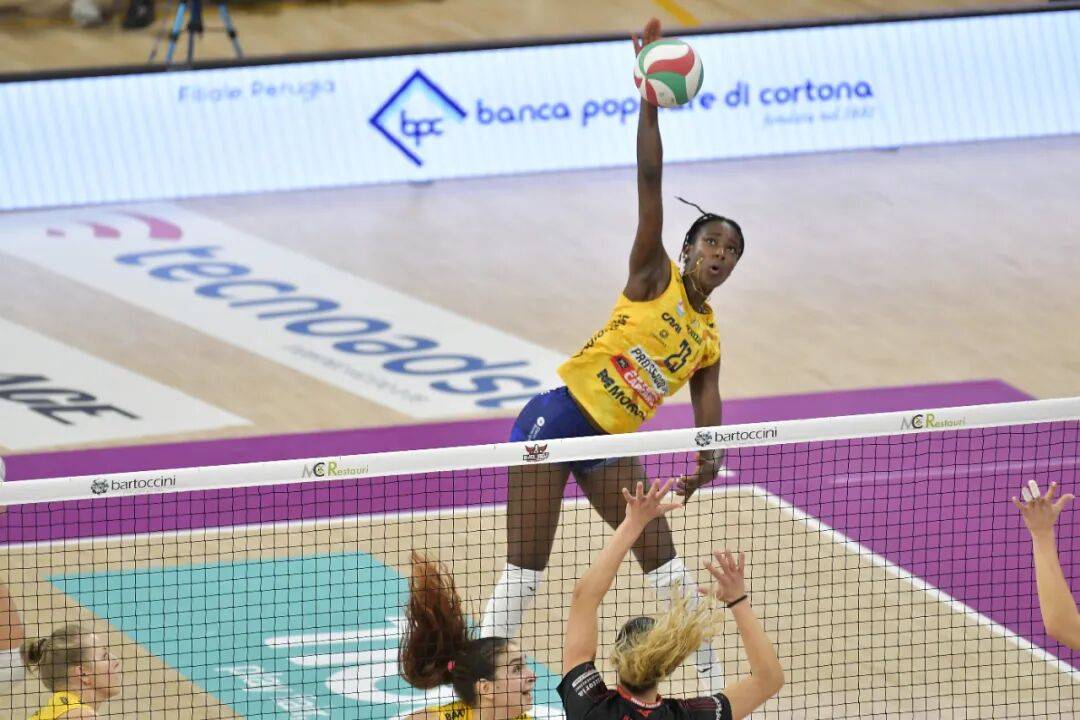 朱婷轮休备战世俱杯+欧冠 哈克MVP 科内利亚诺女排14连胜