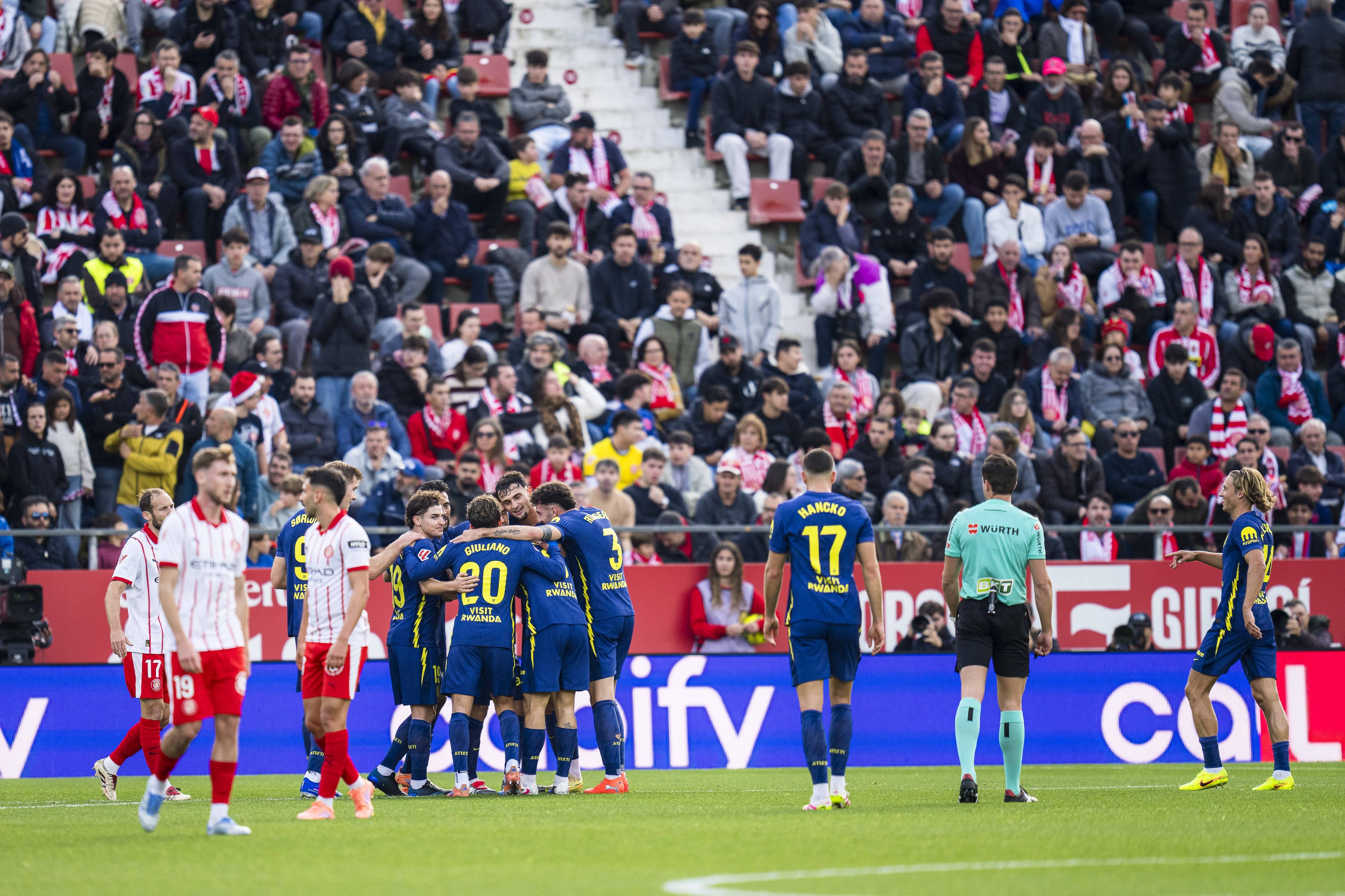 （体育）足球(qiú)——西甲：赫罗纳不敵(dí)马德里竞技